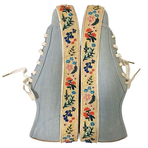 Keds x Rifle Paper Co. Rosalie Embroidered Triple Kick Sneakers in Size US 7 - Picture 11 of 15